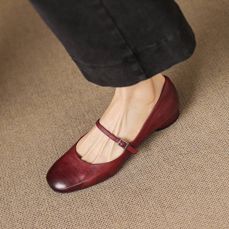 Felya Genuine Leather Flats