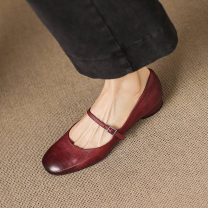 Felya Genuine Leather Flats