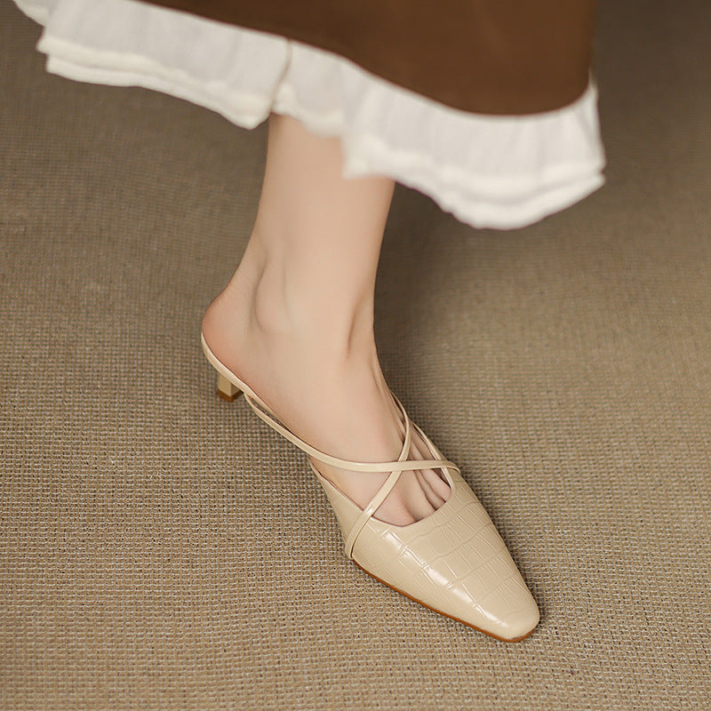 Velora Genuine Leather Mules