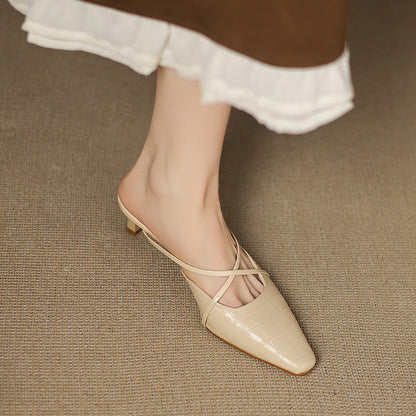 Velora Genuine Leather Mules