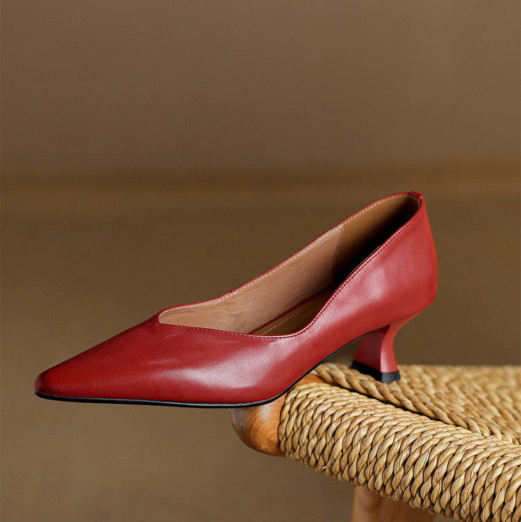 Elan Genuine Leather Heels