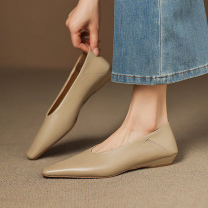 Amira Genuine Leather Flats