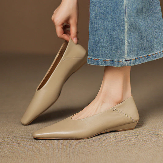 Amira Genuine Leather Flats