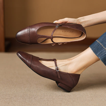 Myzor Genuine Leather Flats