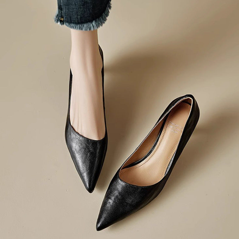 Kolen Genuine Leather Heels