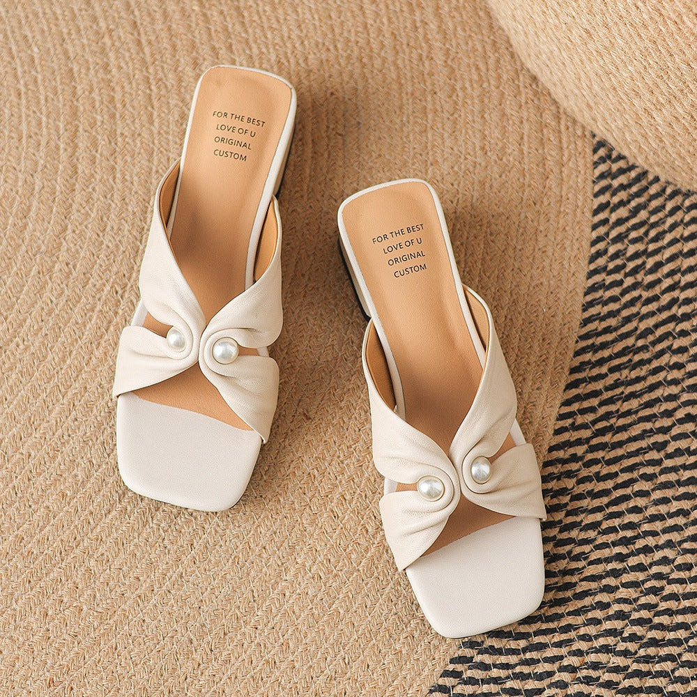 Zera Genuine Leather Heels