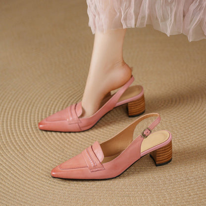 Zoryl Genuine Leather Heels
