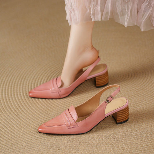 Zoryl Genuine Leather Heels