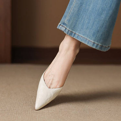 Aelra Genuine Leather Pumps