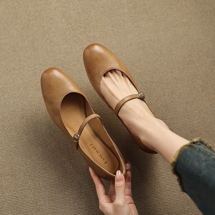 Blare Genuine Leather Heels