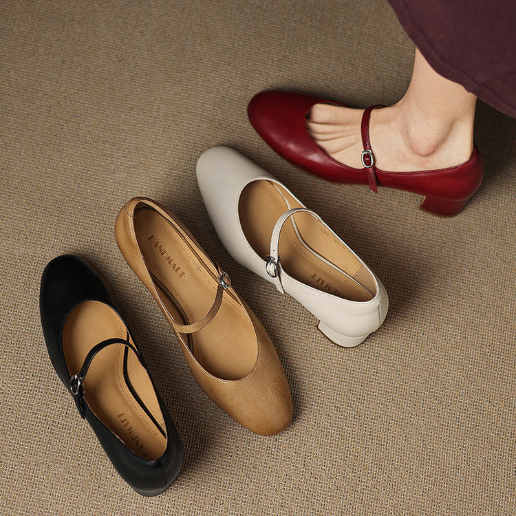 Blare Genuine Leather Heels