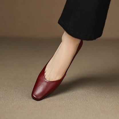 Lyra Genuine Leather Flats