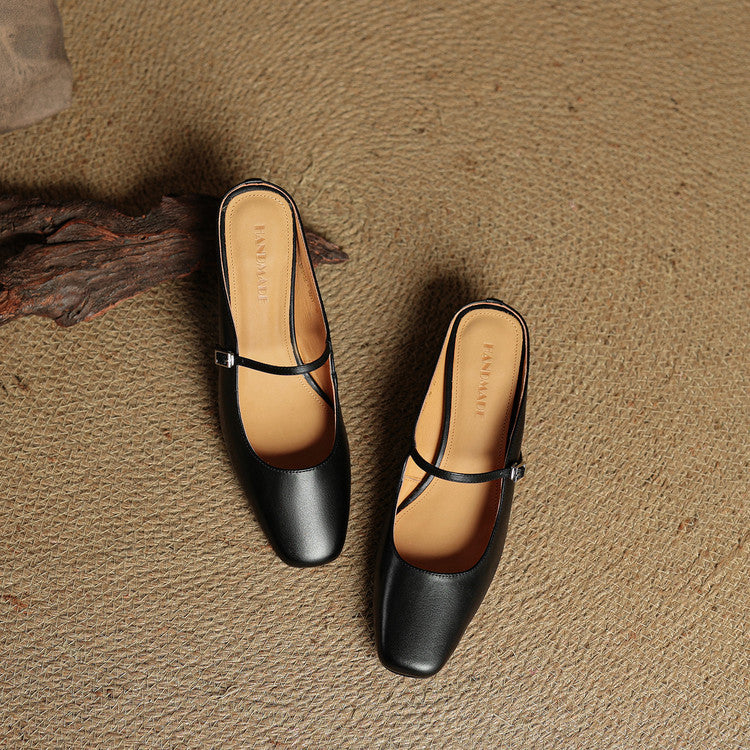 Esmer Genuine Leather Mules