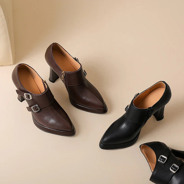 Celena Genuine Leather Heels