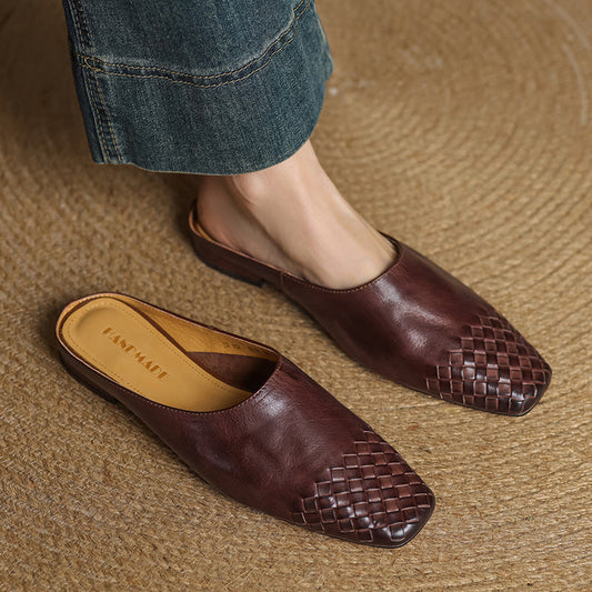 Velsa Genuine Leather Mules