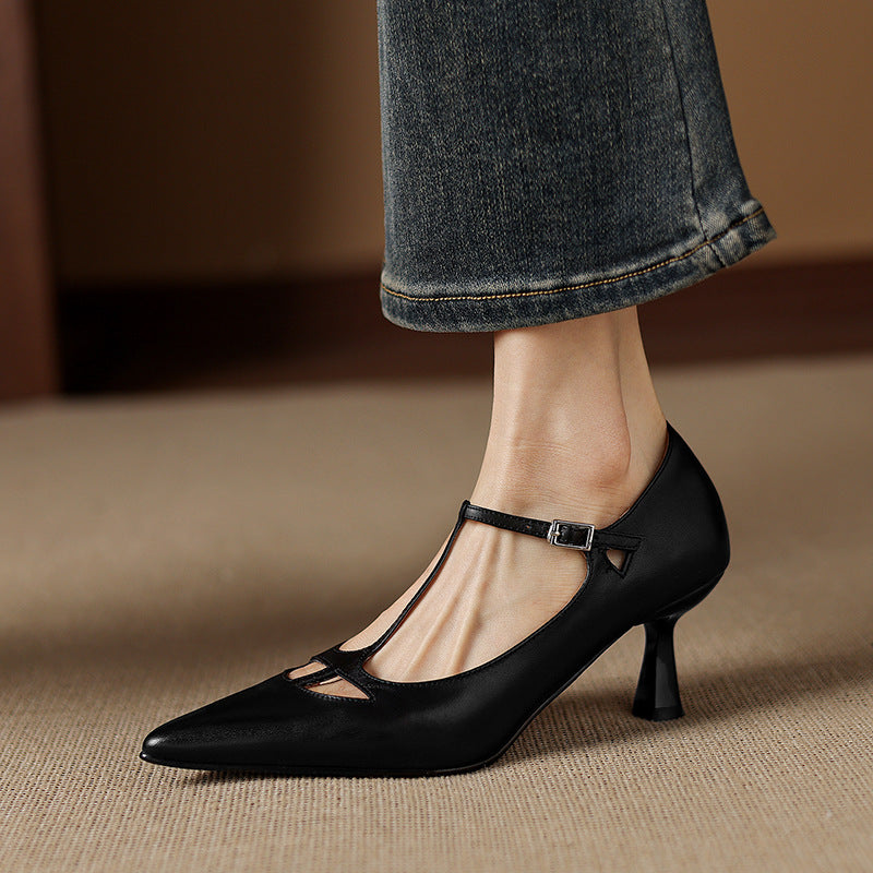 Marve Genuine Leather Pumps