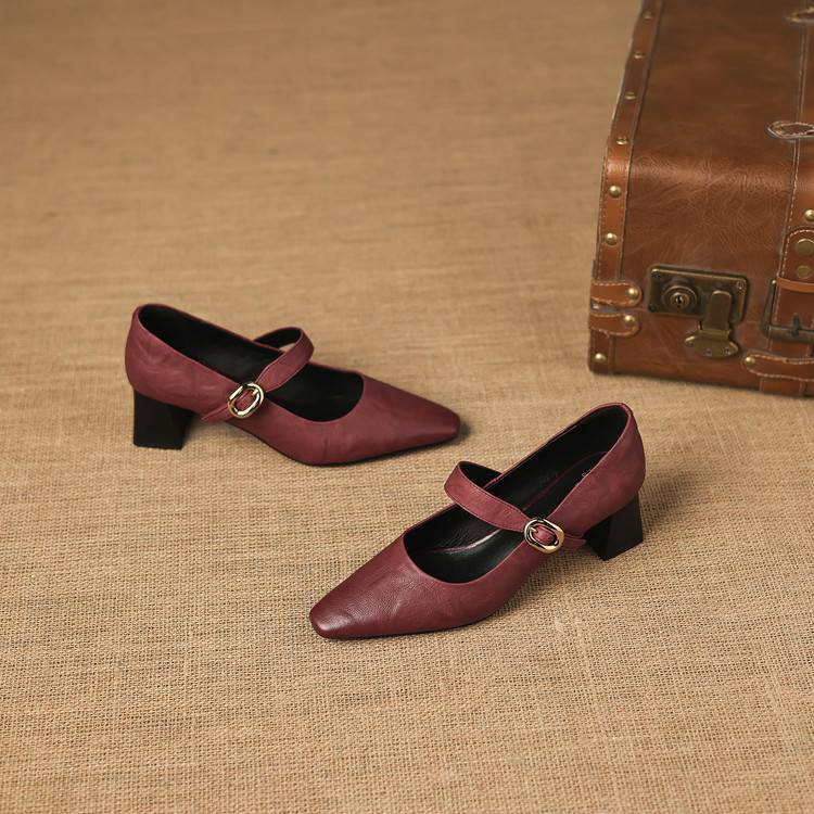 Nessa Genuine Leather Heels