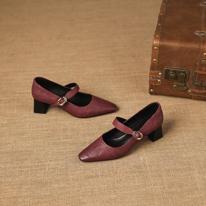 Nessa Genuine Leather Heels