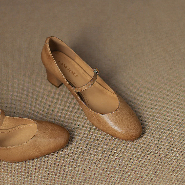 Blare Genuine Leather Heels