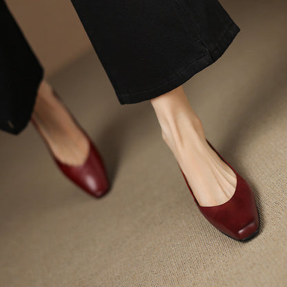 Lyra Genuine Leather Flats