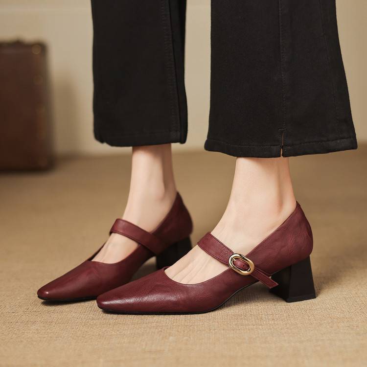 Nessa Genuine Leather Heels