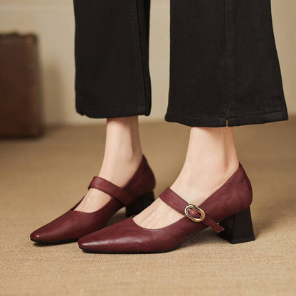 Nessa Genuine Leather Heels