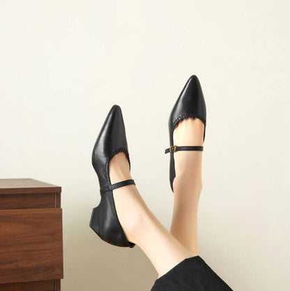 Zora Genuine Leather Heels