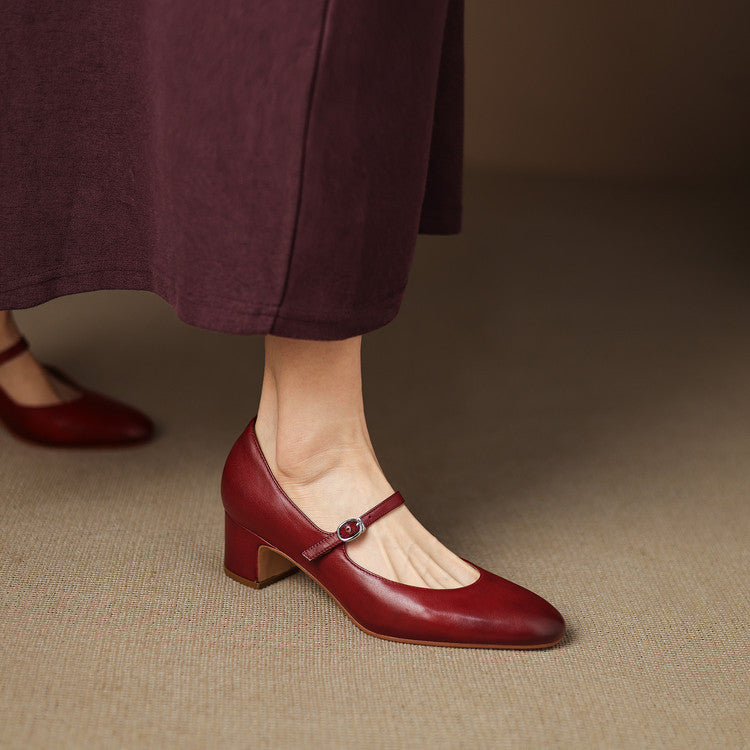 Cadrel Genuine Leather Pumps