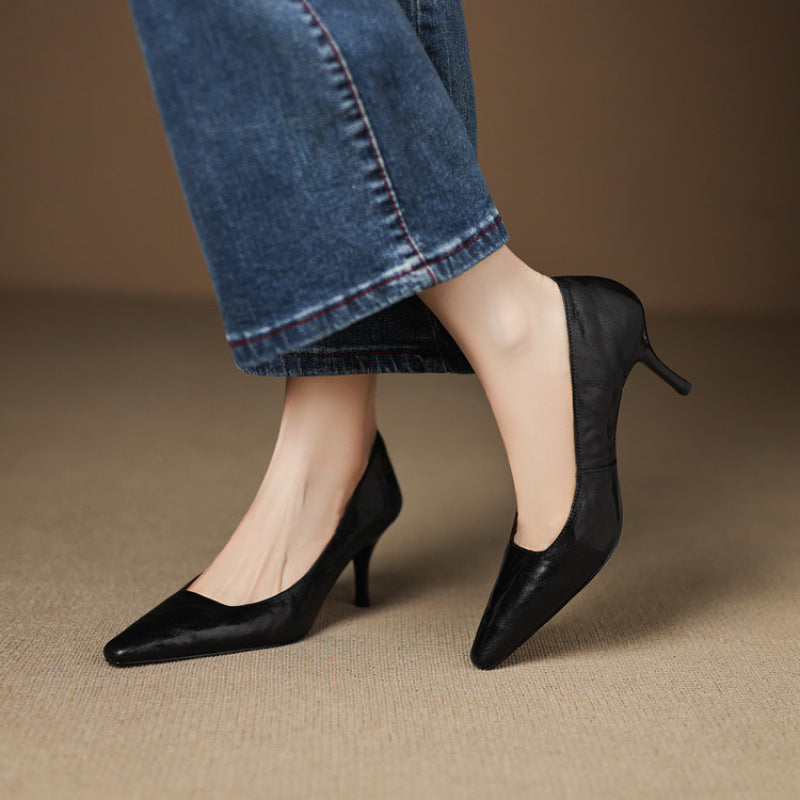 Brucia Genuine Leather Heels
