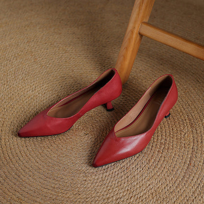 Elan Genuine Leather Heels