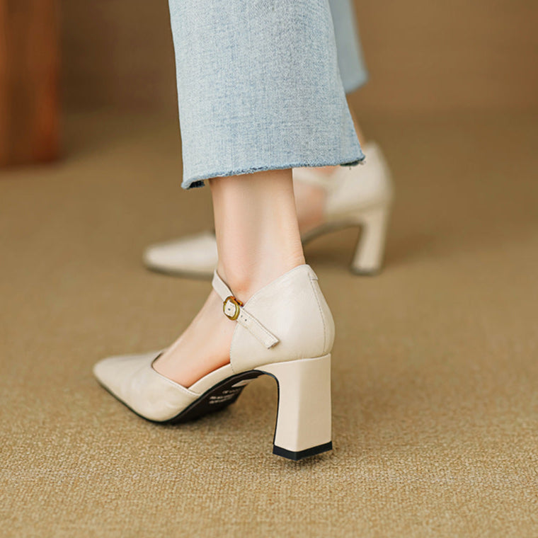 Amaris Genuine Leather Heels