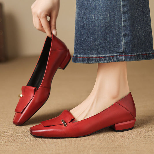 Dalia Genuine Leather Loafer Pumps