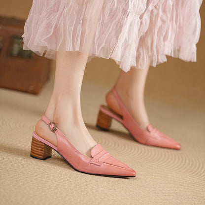 Zoryl Genuine Leather Heels