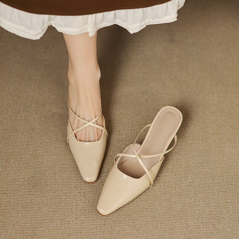 Velora Genuine Leather Mules