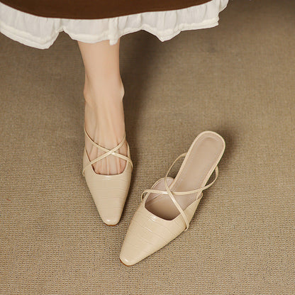 Velora Genuine Leather Mules