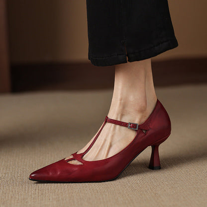 Marve Genuine Leather Pumps