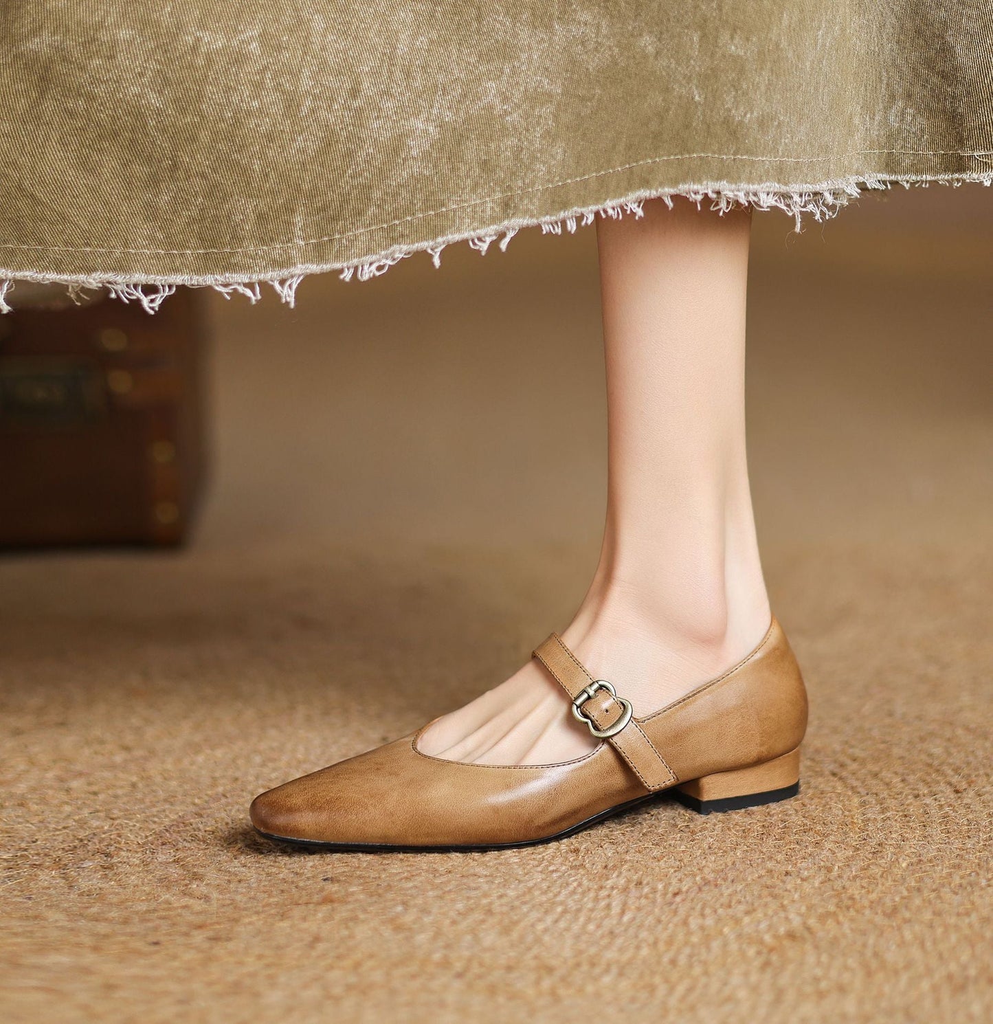 Maira Genuine Leather Heels