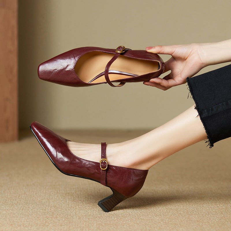 Estel Genuine Leather Heels