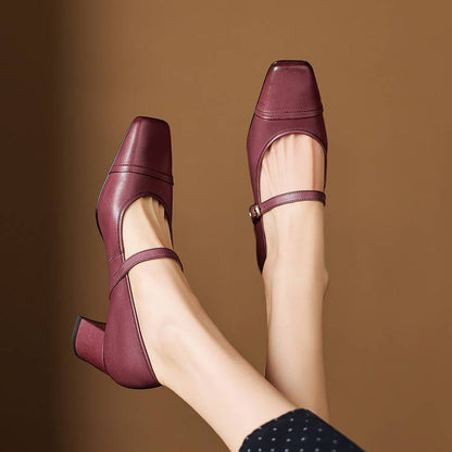 Brela Genuine Leather Heels