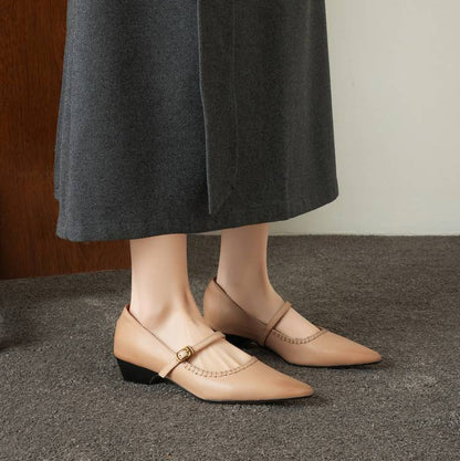Zora Genuine Leather Heels