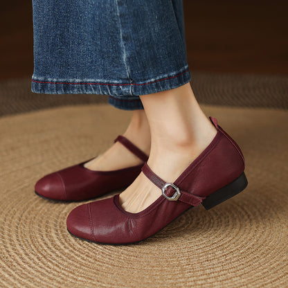 Bruna Genuine Leather Flats