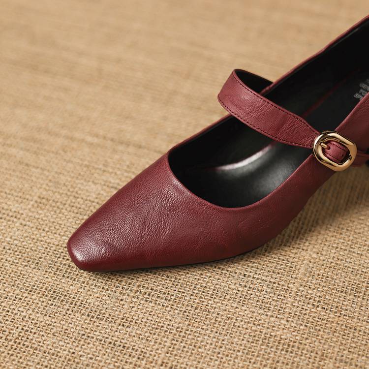 Nessa Genuine Leather Heels
