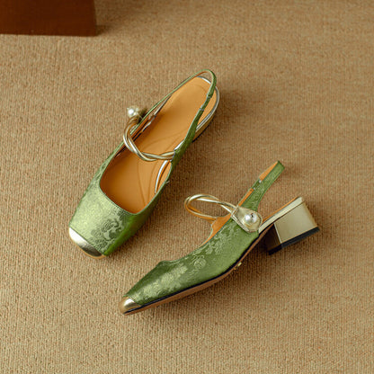 Galene Leather Heels