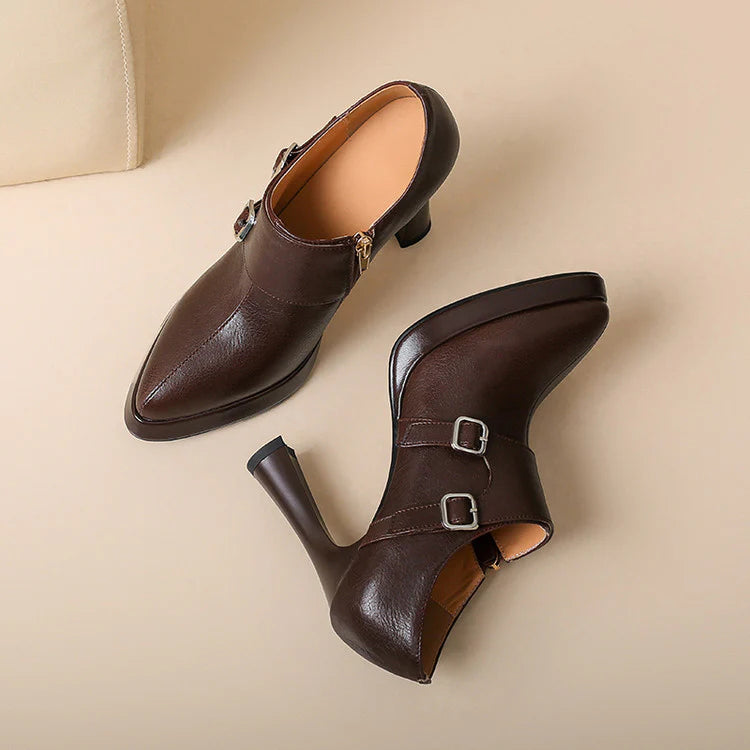 Celena Genuine Leather Heels