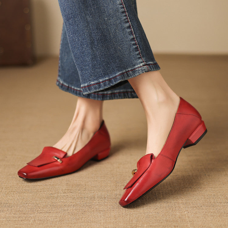 Dalia Genuine Leather Loafer Pumps