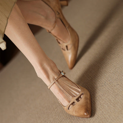 Marcele Genuine Leather Pumps