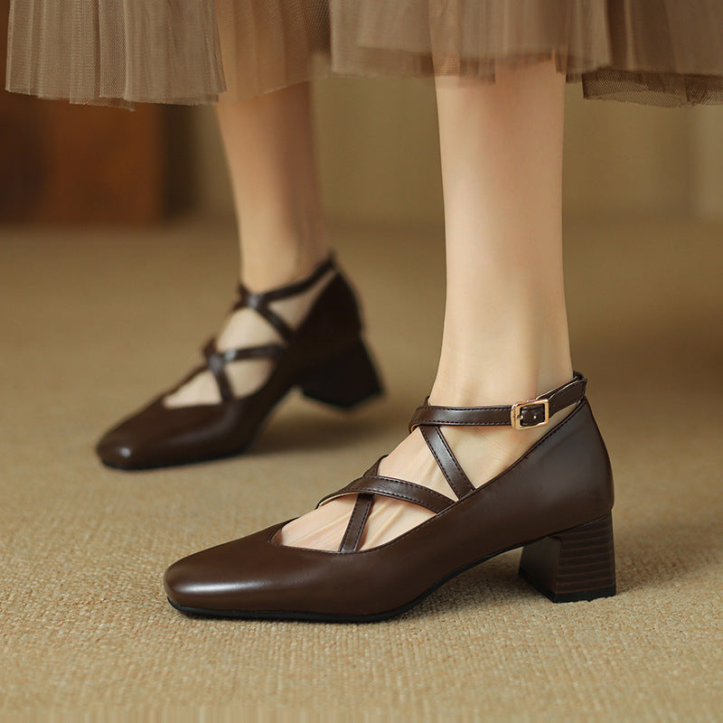 Elda Leather Heels
