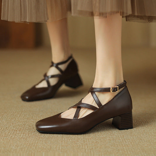 Elda Leather Heels
