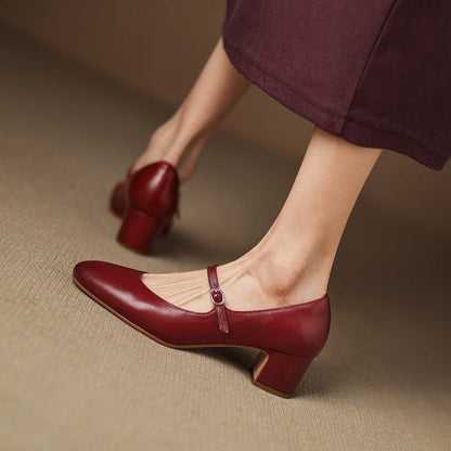 Cadrel Genuine Leather Pumps