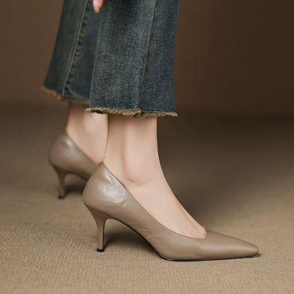 Brucia Genuine Leather Heels